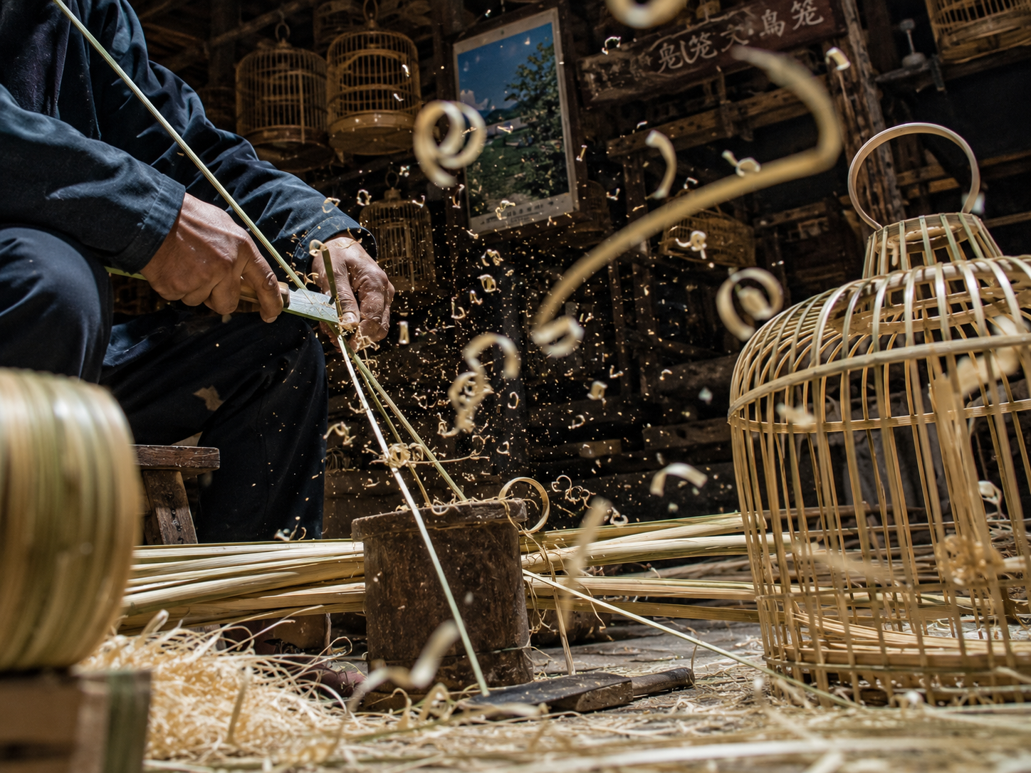Guizhou batik indigo dye craft process